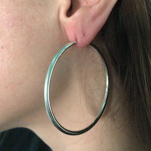 Basic Silver hoop earrings